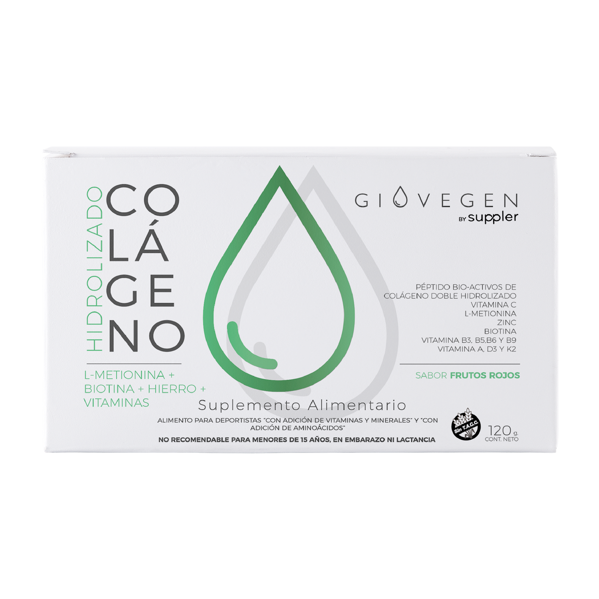 Colágeno Giovegen Péptidos Cabello & Uñas