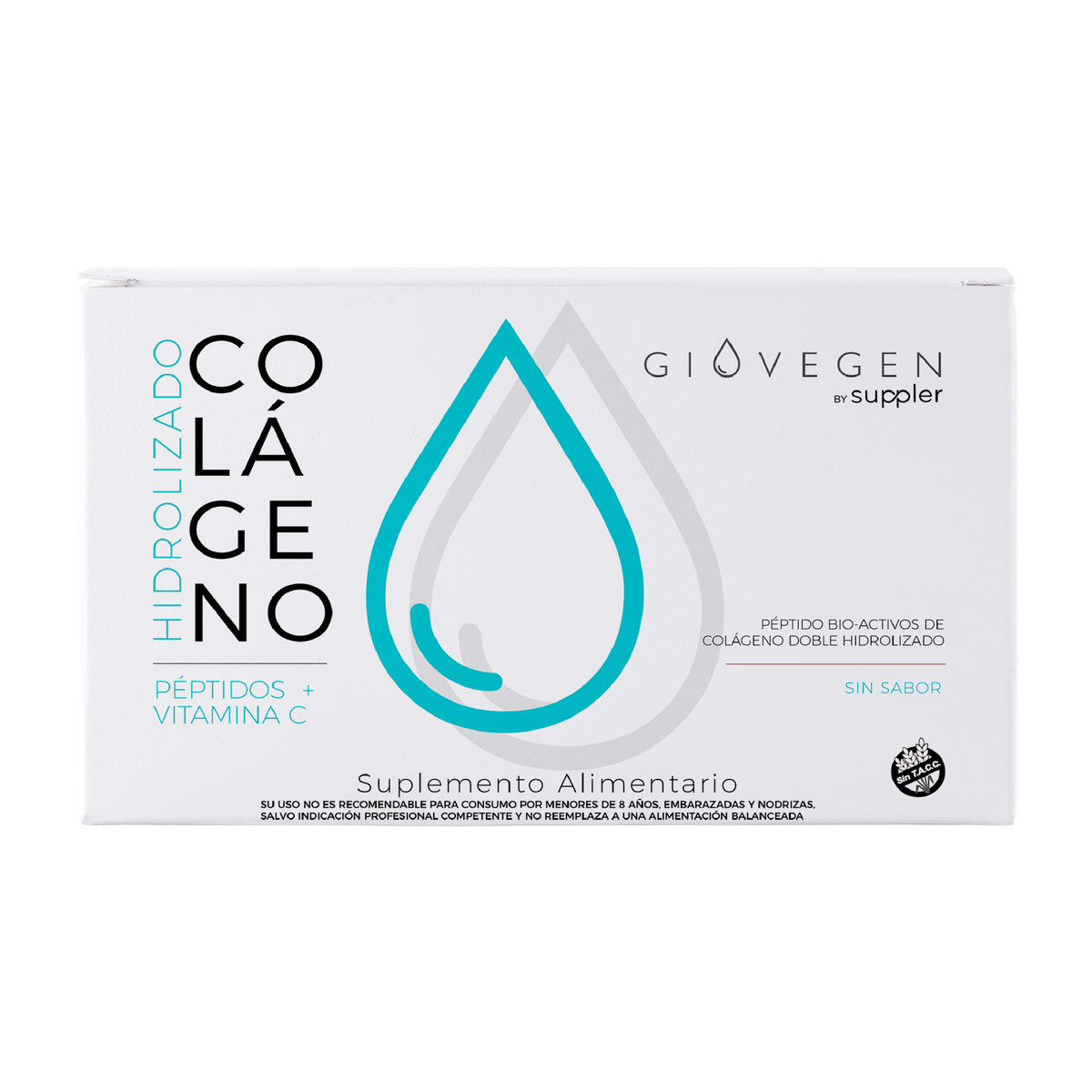 Colágeno Giovegen Péptidos Piel - 1 caja (30 días de consumo)