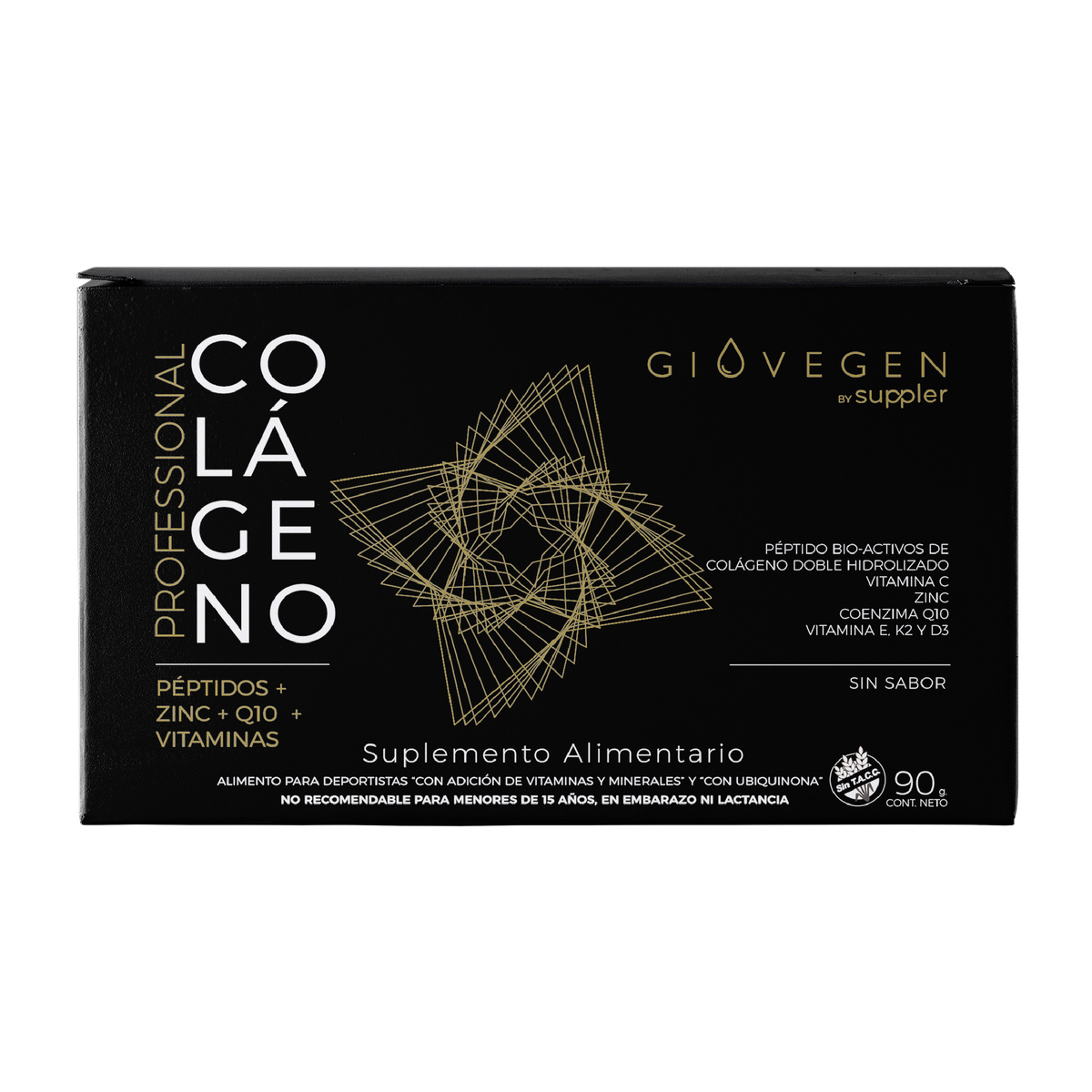 Colágeno Giovegen Péptidos Piel, Cabello y Uñas - 1 caja (30 días de consumo)
